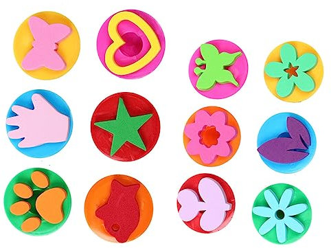 CLISPEED 2juego Sello De Graffiti Divertido Para Herramientas De Dibujo Diy Rodillo De Tinta Juguete Educativo Para Pintar Colores Aleatorios