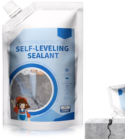 Asphalt Reparatur Rissfüller, 500ML Beton Risse Reparieren, Hochleistungskleber Reparatur von Betonrissen, Wasserdicht Frostsicher Flexibel Fugenfüller, Betonspachtel Betonversiegelung (Schwarz x1)