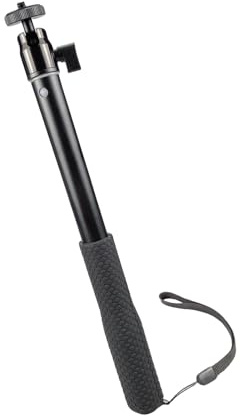 Monopié extensible de 4 secciones con rotación de cabeza de 360 grados, soporte de cámara de teléfono para buceo, esquí, palo de selfie extensible de aleación de aluminio