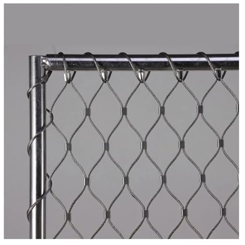 Edelstahl-Seilnetz, Flexibles Schutznetz für Gartentreppen 3cm/1,2mm Netz Geflügelzucht Sicherheitsnetz Geländer(2.5x15m)