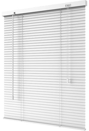 Premium vita rullgardiner i aluminium 155 cm x 220 cm – ljusblock värmeisolering justerbara lameller sol och integritetsskydd perfekt för fönster och dörrar vägg/takfäste.