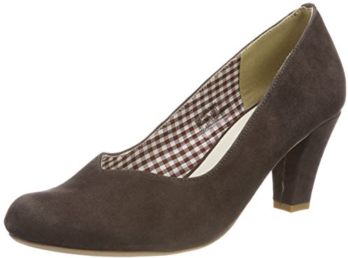 HIRSCHKOGEL Damer 3000507 pumps, Brun, mörkfärgad daupe - 36 EU