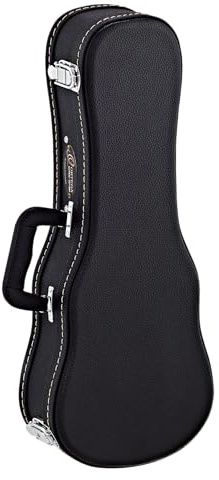 Ortega Guitars Hardcase Economy pour Ukulélé - Etui pour Ukulélé Soprano - Hauteur 55 cm - Vinyle, Noir (OUCSTD-SO)