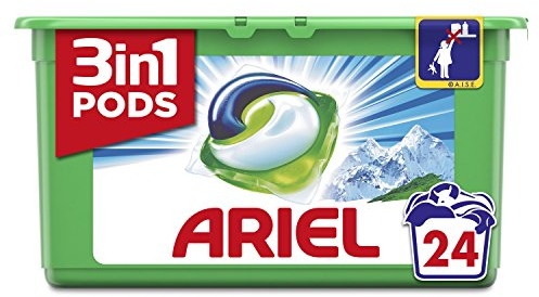 Ariel 3in1 Pods Kapseln, Alpine - 24 Waschladungen