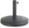 VonHaus Parasol Base 12kg – Umbrella Stand for Outdoor, Garden, Patio – Heavy Duty Parasol Holder Comes with Tightening Screw – Round Shape, Durable Polyresin, Black – H33 x D44cm, Hole Diameter 57mm