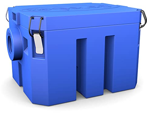 Beseder Grease Trap Interceptor 4 GPM Plastic for Home, Cafe, Restaurant
