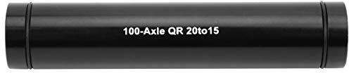 Buachois Mountainbike Fahrradgabel Steckachse, 20mm bis 15mm Hebel Aluminiumlegierung Fahrrad Schnellspanner Vorderradgabel Steckachse Spieß Adapter für Gabel Zubehör(100-Axle)