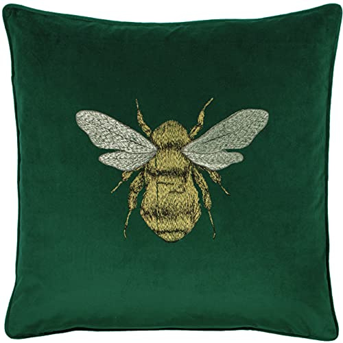 Paoletti Hortus Polyester Filled Cushion, Polyester, Emerald