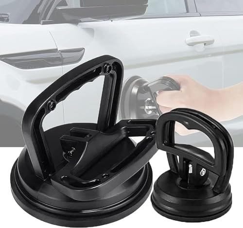 gvhhol 2 Stück Auto Dellen Reparatur Werkzeuge, Dellen Abzieher Auto Dent Saugnapf Auto Karosserie Dellen Abzieher Entfernungswerkzeug für Auto Fliesen Spiegel (Schwarz)