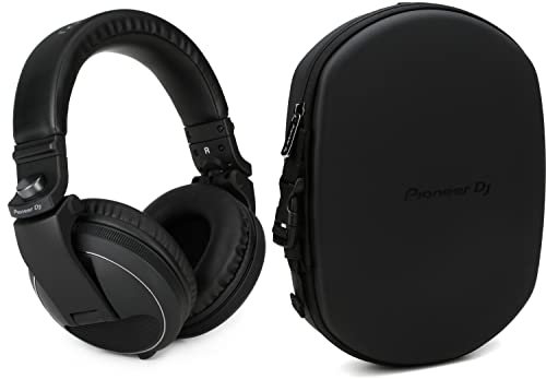 Pioneer DJ HDJ-X5 - Cuffie professionali per DJ, con custodia per cuffie DJ HDJ-HC02, colore: Nero