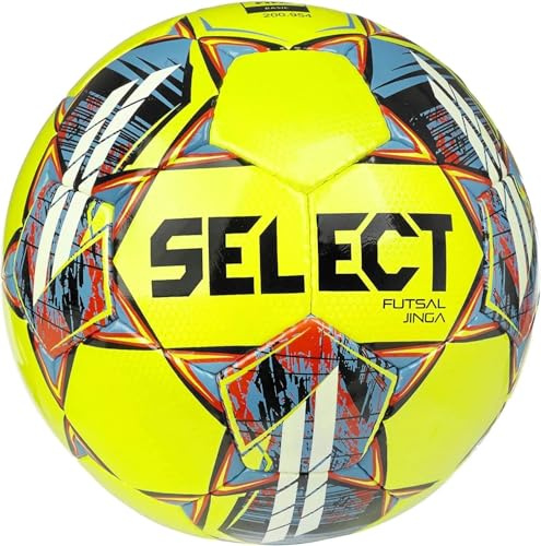 Select Jinga V22 - Pallone da futsal, misura 4, colore: Giallo