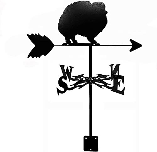 TAHALI Wetterfahne – Bär, Hirsch, Biene und Stier, Tierwetterfahne, Metall-Windmesswerkzeug for Garten, Bauernhof, Scheune, Außendekoration (Size : E)