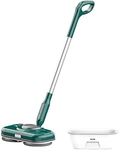 Lavatrice per Pavimenti Automatica Intelligente Lavapavimenti per la casa Mocio Elettrico a Spinta Lavaggio a Mano Libera (Bianco) (Verde)
