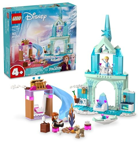 LEGO Disney Land der Eis Elsa Land des Eises Land des Eises Spielzeug-Set für Kinder, bestehend aus Elsa und Anna Figuren und 2 Tierfiguren, Gefrorenes Spielzeug ist ein tolles Geburtstagsgeschenk für