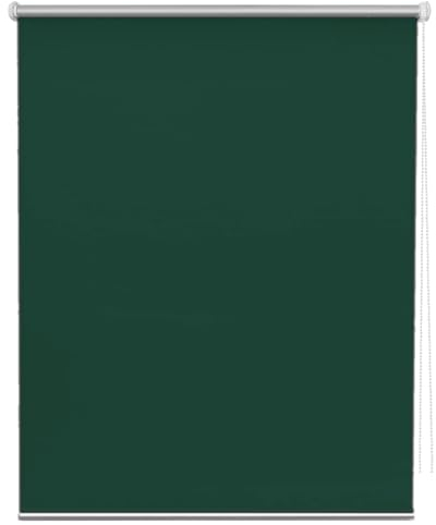 Doppelrollo Klemmfix Ohne Bohren 80 x 230 cm Sonnenschutz Blickdicht Verdunkelnd Rollos Fensterrollo Rollo Höhe Stufenlos Verstellbar für Fenster und Tür, Dunkelgrün