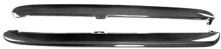 Auto Seitenschweller Für VW Für Golf 6 MK6 Für GTI 2010 2011 2012 2013 Auto Aufkleber Spoiler Carbon/PP Seite Rock Verlängerung Körper Schürze Kits Auto Seitenschürze (Size : Kohlefaser)