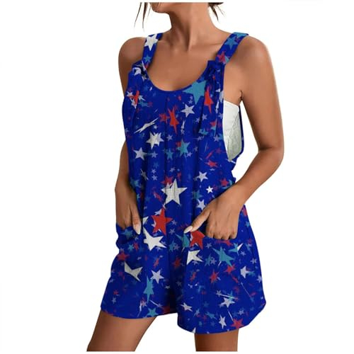 Jumpsuit Damen Sommer Lässig Sommerhose Damen Leicht Kurz Bodysuit Women Sexy Loose Fit Romper Mit Taschen Jumpsuit Sommer Damen Baggy Sommerhose Damen Overall Arbeitsoverall Damen Skims