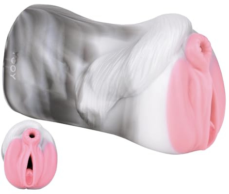 Masturbieren für Männer Masturbator Lmgoc 2 in 1 Pocket Pussy Groß Monsterform mit 3D Vagina Klitoris Anal Taschenmuschi Masturbatoren Doppelkanal Tragbare Erotik sex spielzeug für die männer solo