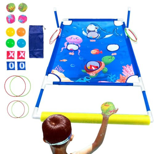 Spielzeug für Wasserspiele im Außenpool, Spielzeug für den Pool, Sandsäcke werfen, Interaktiver Wassersandsack, Sommer-Sammelspaß begünstigt Wasserspiel für -, Garten- und Pooltreffen