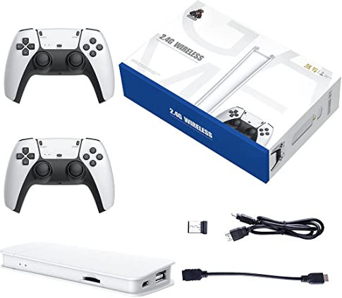 Meiurlex M15 Retro Game Stick, salida 4K y controlador inalámbrico, Plug and Play, consola de videojuegos con más de 30.000 juegos, consola de juegos Arcade (128 GB)