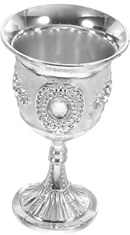 PRETYZOOM Copa Vintage De Zinc Aleado Diseño Floral Grabado 20 Ml Para Vino y Cócteles