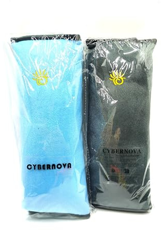 CYBERNOVA 2 delar bilfordon säte bälte sele axel dyna skydd bilkudde barnstol kudde bilsäte bälte kudde för barn baby huvud stöd sova under resan (grå + blå)