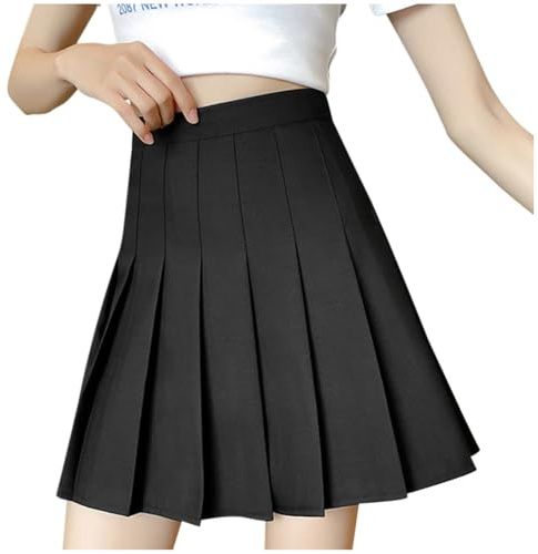 Jupes longues d'été pour femme, mi-longues, unies, plissées, demi-jupes pour femmes avec boutons sur le devant, noir, Noir , XXL