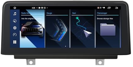 SWTNVIN Android 14 Autoradio de Coche para BMW Serie 3 F30 F31 F34 & Serie 4 F32 F33 F36 NBT Sistema con Navegación GPS Carplay Android Auto,Pantalla táctil de 10.25 Pulgadas Soporta 4G/WiFi/Mic