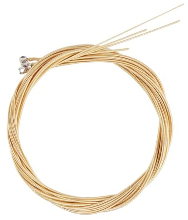 Milisten Set Corde per Basso Acustico 4 Corde per Basso Tensione Standard Resistenti per Strumenti Musicali Adatte a Musicisti e Appassionati