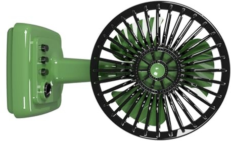 Ventilador de escritorio de metal clásico USB pequeño dispositivo de refrigeración recargable con 3 velocidades ajustables para uso en la oficina y el hogar, ventilador de metal retro para dormitorio