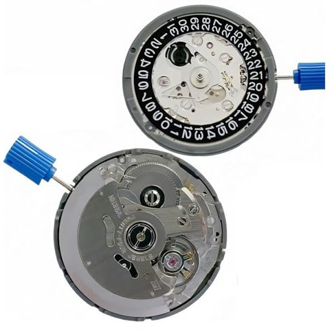 Movimiento NH35 Original, Corona A 3,8 3,6 NH35A Con Fecha Negra, Reloj Mecánico Automático, Modificaciones De Esfera, Reparación, Relojero.(Black at 3)
