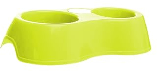 Macaron Shaped Pet Bowl Set, Cute Small Oval Dual Feeder for Food and Water, Non-Slip Double Bowl for Puppy Kittens and Small Pets