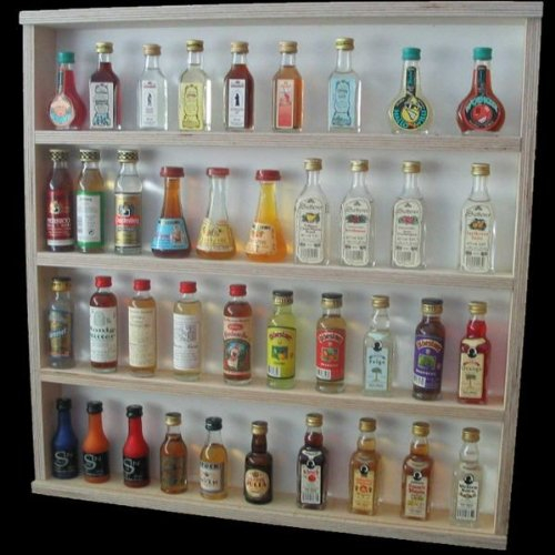 Alsino Vitrine V-47 Setzkasten Wandvitrine Hängevitrine Regal 55 x 55 x 6 mit Acrylglasscheibe - 4 Ebenen