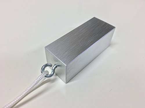 GLOBALCORPORATION TENDICORDA Tenda CASA Quadro Alluminio Satinato TENDIFILO Bastone Tenda POMELLO Tenda Accessori TENDAGGI Acciaio Satinato TENDICORDE Tende Bastone per Tenda Made in Italy