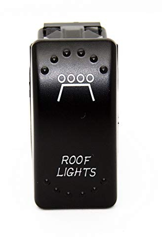 Light Bar Dachbeleuchtung Obere Beleuchtung - Roof Lights JJ15 blau - Symbol Kippschalter Wippschalter Schalter Auto Boot KFZ LKW Licht 12V 24V