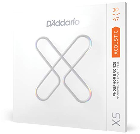 D'Addario XS Akustiska gitarrsträngar, fosforbrons, Extra Light, 10-47