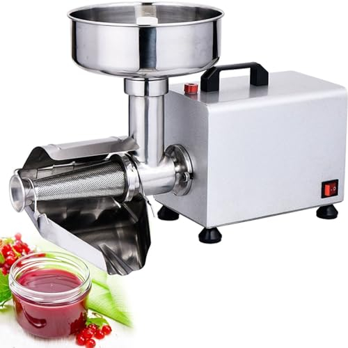 ROGHA Kommerzielle elektrische Tomatensiebmaschine, 370-W-Tomatenmahlmaschine, Edelstahl-Lebensmittelmahlpresse, Tomatenpresse und Sieb, 50 kg/h Saucenbereiter
