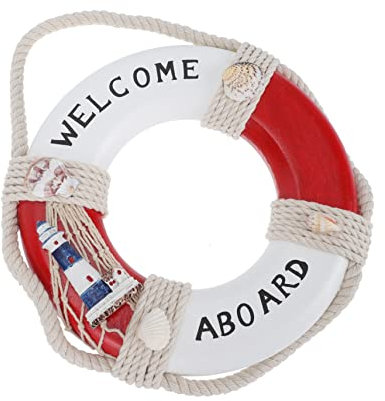 GOOHOCHY Deko Outdoor Rettungsring-anhänger Hängendes Ornament Für Wand Oder Tür Umweltfreundliches Material Langlebig Und Elegante Persönlichkeitsdekoration