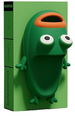 YTHSPNZE Frog Pantofole, Infradito Rana, Pantofole Doccia Ispessite, Pantofole Di Coppia Divertente Rana, Scarpe Da Spiaggia E Scarpe Doccia, Scivoli Di Pesce-verde-42-43
