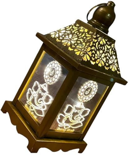 jojofuny Chanukka Laterne Vintage Hängend aus Eisen Dekorative Außenlaterne mit Tragegriff Leichte Festtagslampe für Chanukka Lichterfest