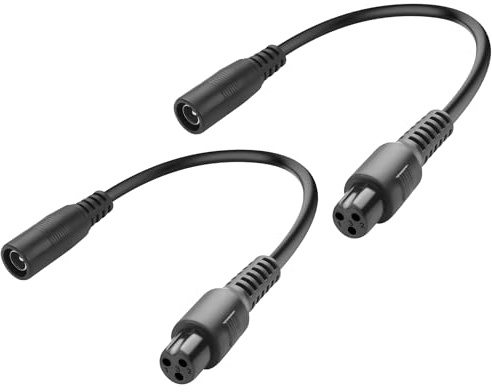 JSADZKJ Câble de charge pour trottinette électrique DC5521 vers XLR,câble adaptateur 24V DC5,5x2,1mm vers connecteur xlr à 3 broches pour trottinette électrique-5,9in (2 pièces) (8mm XLR Female)