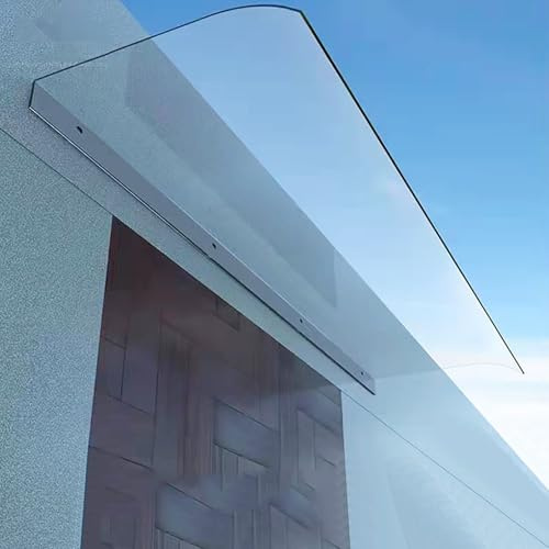 NEDLON Auvent De Portede Moderne, Marquise Solaire Abri en Polycarbonate, Auvent Fenêtre Invisible, Marquise De Porte D?Entrée, pour Boîtes Aux Lettres, Climatiseurs, Vélos(40x120cm/15.7x47.2in)
