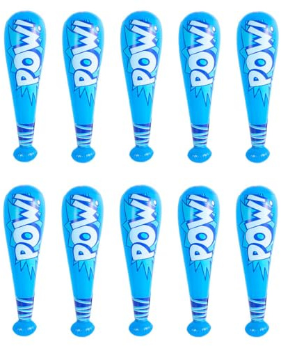 QUXVUIS Mazza da baseball gonfiabile compatta e comoda per i giocattoli per bambini Scegli più colori e opzioni su Will PVC Is, Cielo blu