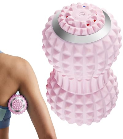 Vibration Ball Massager Neck Vibration Relief Roller | Cervical Relief Machine for Home Travel Yoga Dormitory Apartment Gym Post Workout