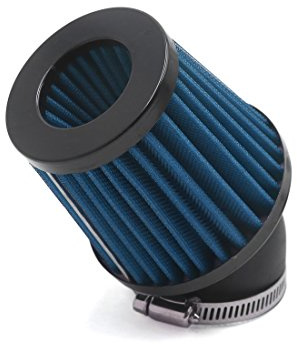 Sourcingmap - Filtro de entrada de aire para motocicleta, 48 mm de diámetro interior, 45 grados, color azul