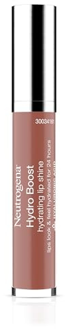 Neutrogena Hydro Boost Moisturizing Lip Gloss, Hydrating Non-Stick and Non-Drying Luminous Tinted Lip Shine with Hyaluronic Acid to Soften and Condition Lips, 20 Berry Brown, 0.10 oz