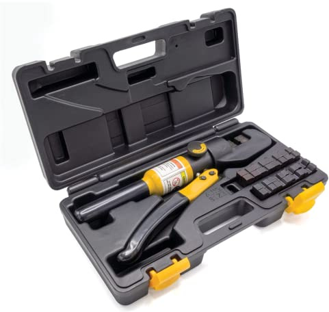 Titan Tools 11980 - Crimpadora de cable hidráulico de 5 toneladas, estándar