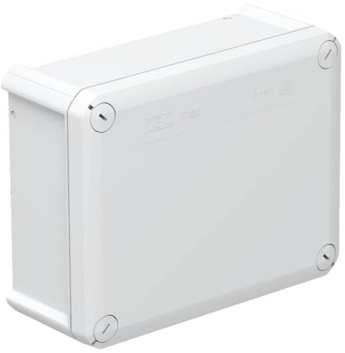 OBO Bettermann 2007271 Abzweigkasten T 160, Blind, Polypropylen, glasfaserverstärkt, Lichtgrau, 176mm x 135mm x 67mm innen
