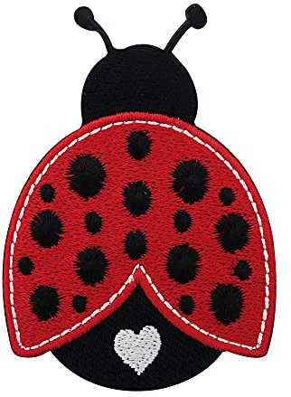 Finally Home Baby Marienkäfer Patch zum Aufbügeln | Kinder Herz Patches, Käfer Tier Bügelbild, Flicken, Aufnäher