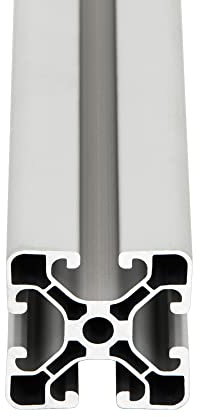 SCHMIDT systemprofile Aluprofil 40x40 mm Nut 8 Typ I - 1600 mm - Aluminiumprofil eloxiert, Strebenprofil 4040, Konstruktionsprofil für Maschinenbau, Werkbank & DIY